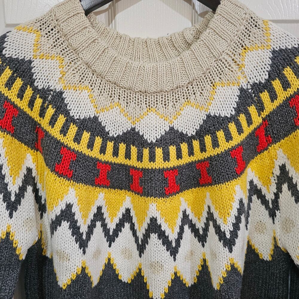 American Eagle Fair Isle Sweater Size Small | Nordic Knit Pullover - Picture 6 of 6